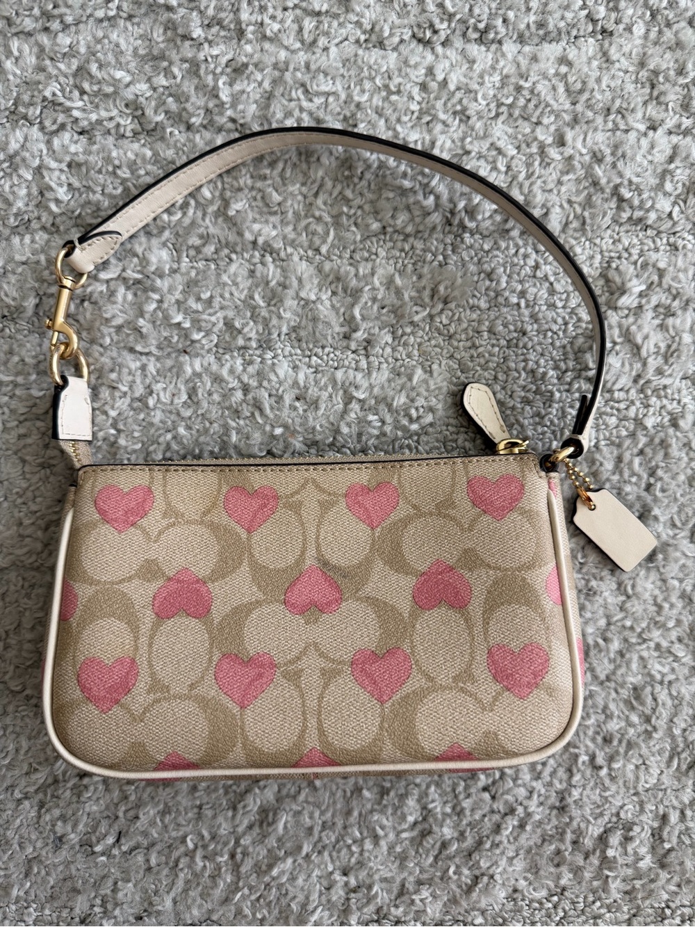FUC Coach Nolita 19 2024 Pink Heart Signature Canvas - Picture 2 of 10